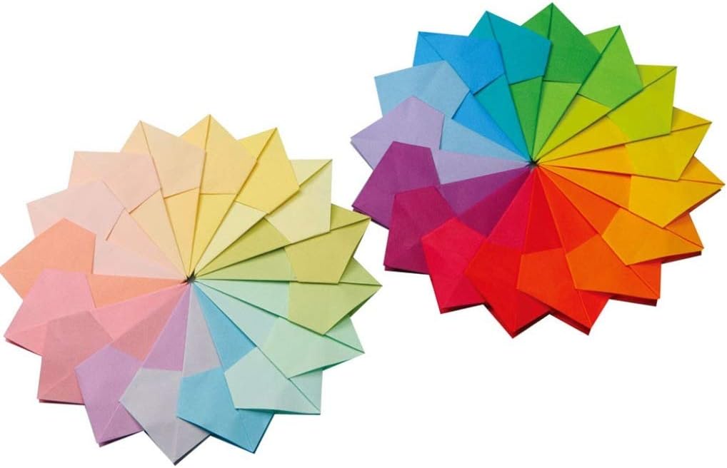 Toyo Origami Tant (007200), 15 cm x 15 cm, 100 Colors, 3584