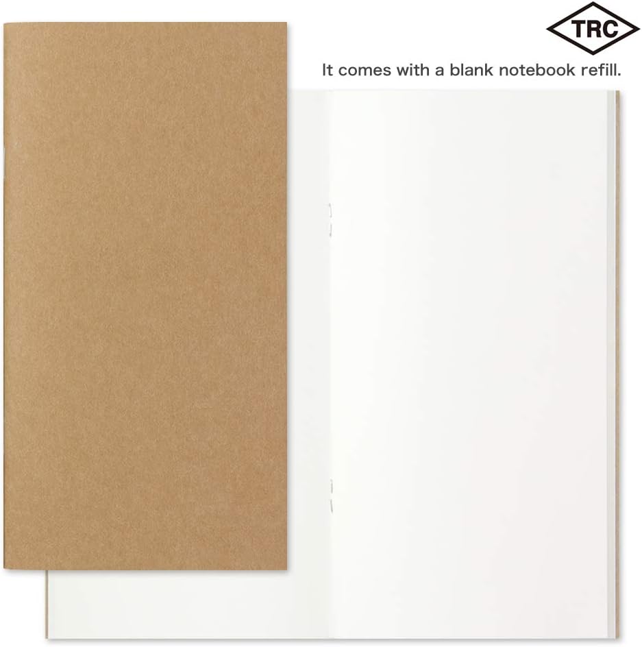 DESIGNPHIL Traveler's Notebook, Regular Size, Brown 13715006
