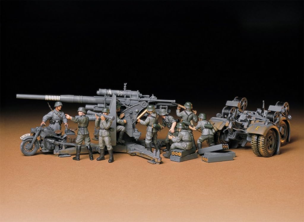 Tamiya 1/35 Military Miniature Series No. 17 German Army 88mm Gun Plastic Model 35017