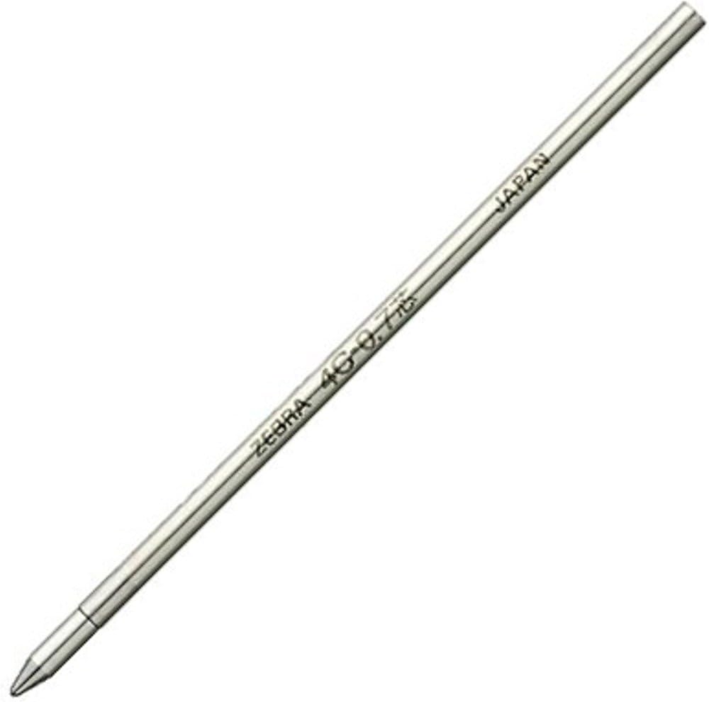 ZEBRA B-BR-8A-4C-G Rollerball Pen Refill, 4C-0.7 Lead, Green, 10 Pens