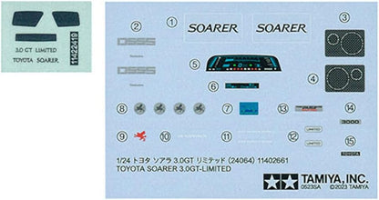 Tamiya 24064 1/24 Toyota Soarer 3.0 GT