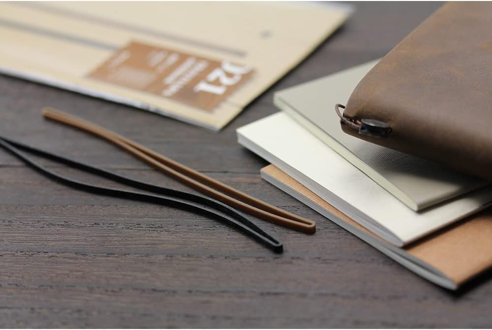 DESIGNPHIL 14335006 Traveler's Notebook, Refill, Connecting Band, Pack of 2, Passport Size