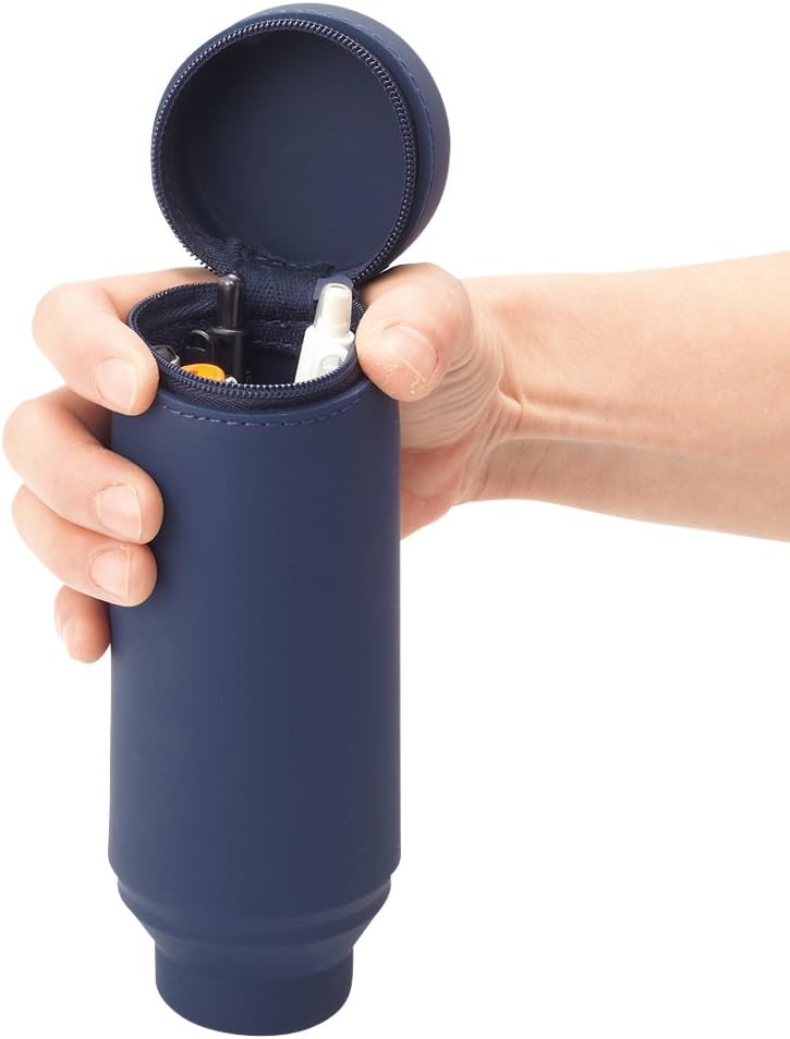 LIHIT LAB Stand Pencil Case Navy A7692-11