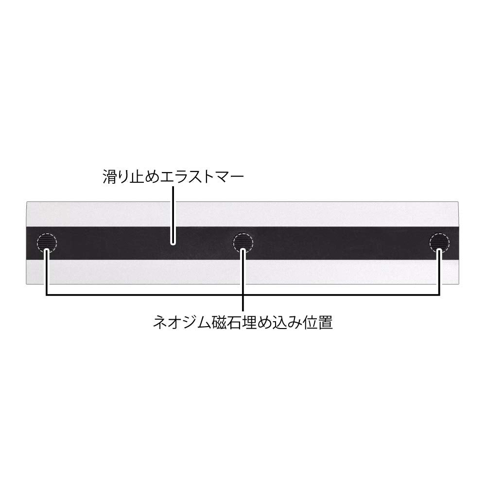 Midori 42276006 Aluminum Ruler, 5.9 inches (15 cm), Non-Slip Silver