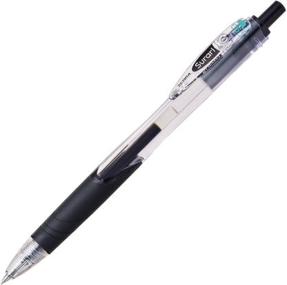 ZEBRA B-BNS11-BK Slari Oil-Based Ballpoint Pen, 0.5, Black, 10 Pieces