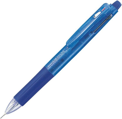ZEBRA Multi Function Sarasa 2 and S Black/Red Ink Ballpoint Pen, 0.5mm Mechanical Pencil, Light Blue Body