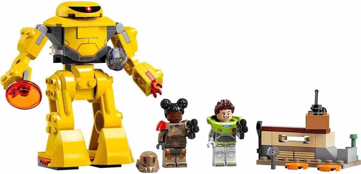LEGO 76830 Disney and Pixar's Lightyear Zyclops Chase Space Robot Building Toy for Kids Ages 4+ with Mech Figure and Buzz Figure