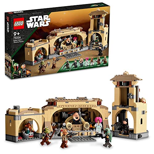 LEGO Star Wars Boba Fett‰۪s Throne Room Building Kit 75326, with Jabba The Hutt Palace and 7 Minifigures, Star Wars Building Set, Great Gift for Star Wars Fans, Boys, Girls, Kids Age 7+ Years Old