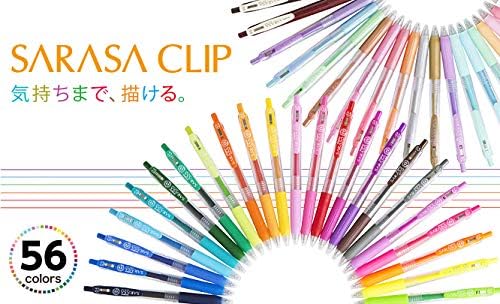 ZEBRA Sarasa Clip B-JJB15-FB Gel Ballpoint Pen, 0.7, Blue Black, 10 Pieces