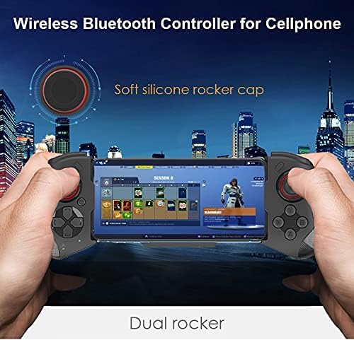 Megadream Mobile Gaming Controller for iPhone iOS Android PC Wireless Gamepad Joystick for iPhone 16/15/14/12, iPad, MacBook, Galaxy S22/S21/S20, TCL, Tablet, PC - 18+ Hour Battery Life - COD
