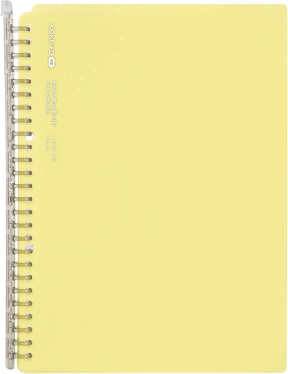 Kokuyo Me Campus Smart Ring Binders, B5 Fragile Mint Binder Notebooks, Up to 60 Sheets 26 Holes Slim Binder Folder with 10 Extra Campus Sarasara Loose-leaf Paper for Work, Study & Journal,Japan Import
