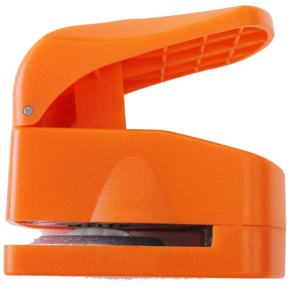 Paper Intelligence DECOP Craft Punch, Embossed Punch, Leaf, Small, Orange
