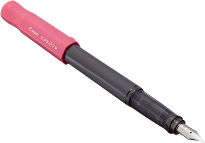 PILOT Kakuno Fountain Pen of Biginners, Fine Nib, Pink Body (FKA-1SR-PF)