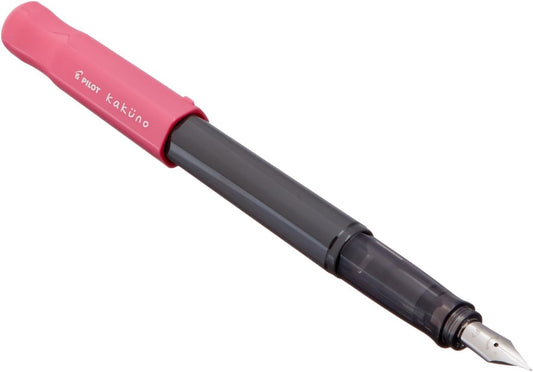 PILOT Kakuno Fountain Pen of Biginners, Fine Nib, Pink Body (FKA-1SR-PF)