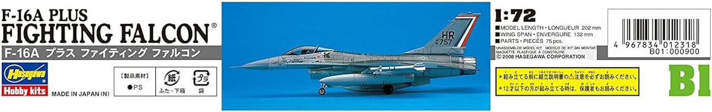 Hasegawa 1/72 F-16A Plus Fighting Falcon