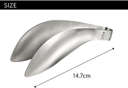Oaks Leie Yubisaki Tongs, Stainless Steel Tongs, Firm Grip, Delicate Movement, Made in Japan