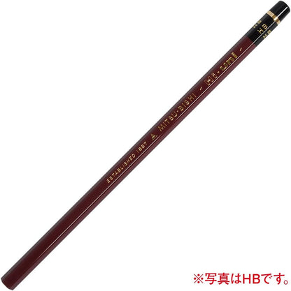 Uni Wooden Pencil, 8H, Box of 12 (HU8H)
