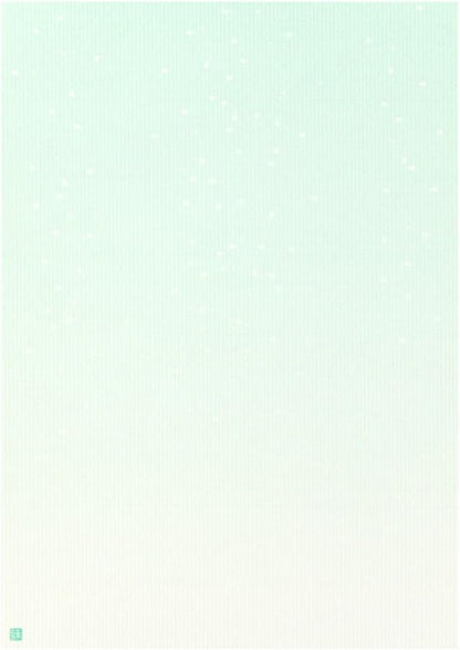 Dust pattern of the green stationery volume Japanese paper flower (japan import)