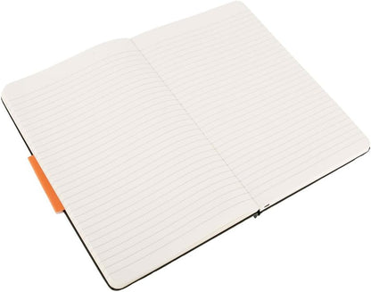 Moleskine QP060 Classic Notebook – Large Hardcover, Black, Horizontal Rule