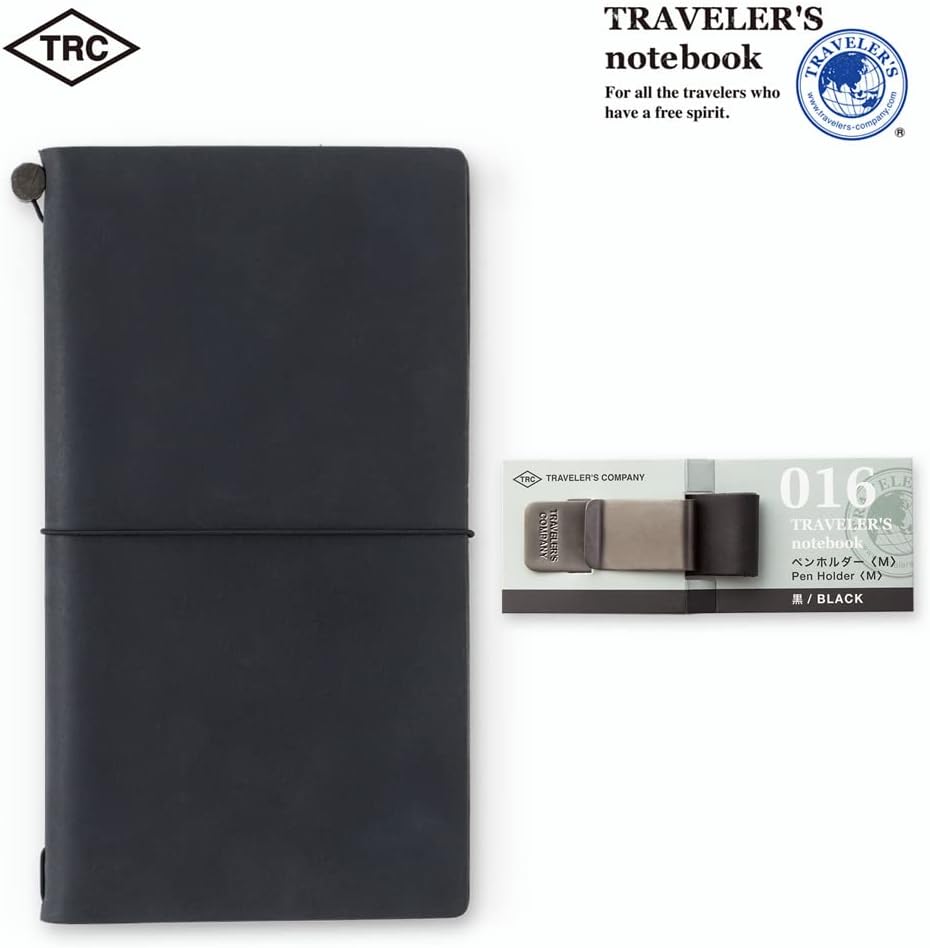 Traveler's Notebook Pen Holder M Black 016 14298006