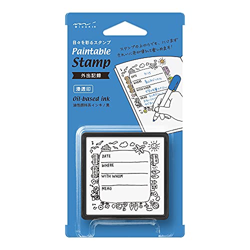 DESIGNPHIL 35423006 Midori Stamp Penetrating Stamp Outings Record Pattern