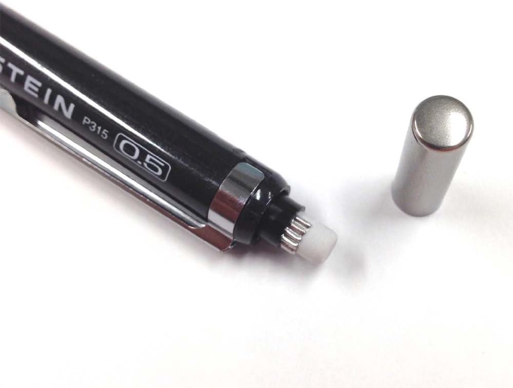Pentel P315-MA Stein Mechanical Pencils, Metallic Black Shaft, Set of 10