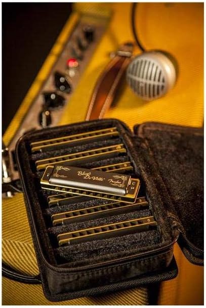 Fender Blues Deville Harmonica, Pack of 7 with case (Keys C, G, A, D, F, E, B Flat)