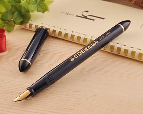 Sailor Fude De Mannen - Stroke Style Calligraphy Fountain Pen - Navy Blue - Nib Angle 40 Degrees (11-0127-740), alternate view