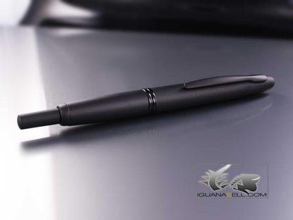 PILOT Vanishing Point Collection Refillable & Retractable Fountain Pen, Matte Black Barrel, Blue Ink, Fine Nib (60580)