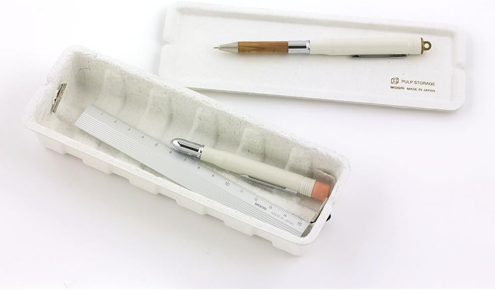 Midori 41768006 Pulp Pen Case White