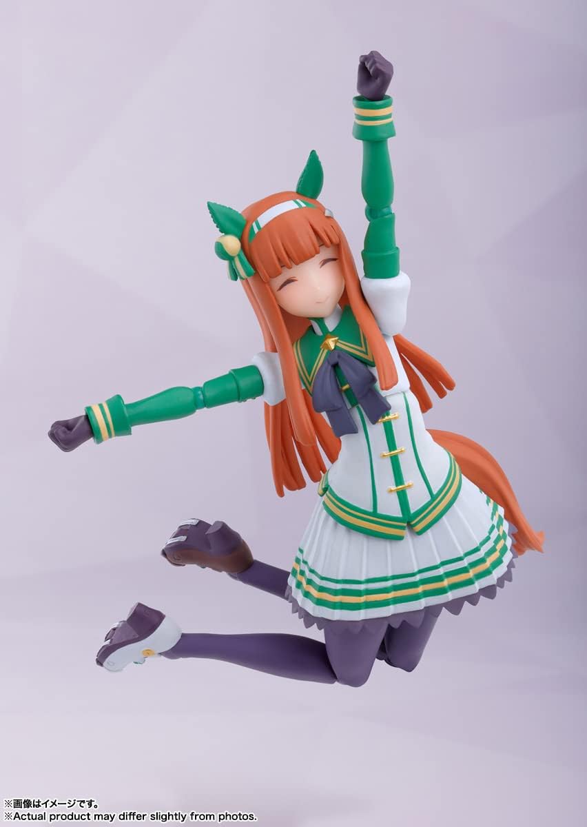 BANDAI Spirits S.H. Figuarts Uma Musume Pretty Derby Silence Suzuka, Approx. 5.3 inches (134 mm), ABS & PVC, Pre-Painted Action Figure