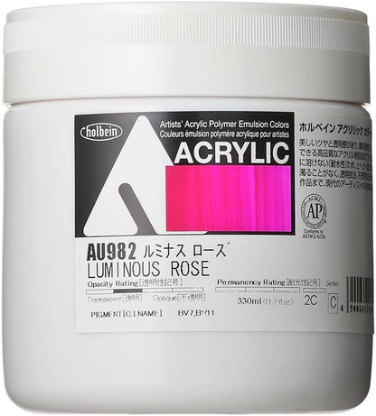 Holbein Acrylic Color [Heavy Body] AU982 330ml Luminous Rose 16982
