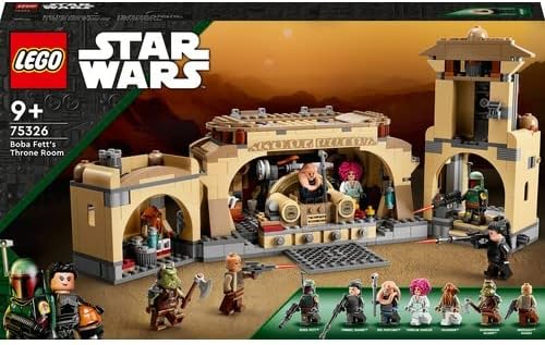 LEGO Star Wars Boba Fett???s Throne Room Building Kit 75326, with Jabba The Hutt Palace and 7 Minifigures, Star Wars Building Set, Great Gift for Star Wars Fans, Boys, Girls, Kids Age 7+ Years Old