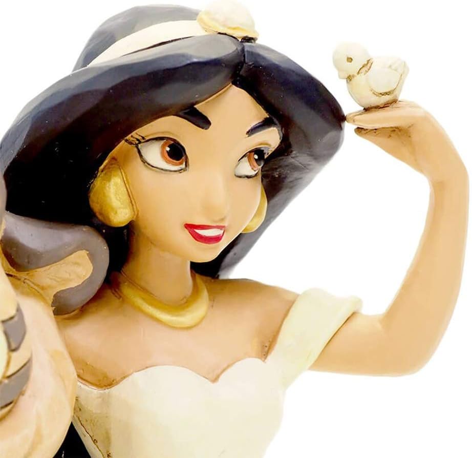 Enesco Disney Traditions by Jim Shore White Woodland Aladdin Jasmine Figurine, 7.5 Inch, Multicolor