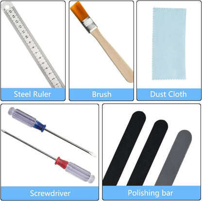 WMYCONGCONG 17 PCS Model Tool Kits Model Basic Tools Hobby Building Craft Set for Gundam Basic Model Building Repairing and Fixing