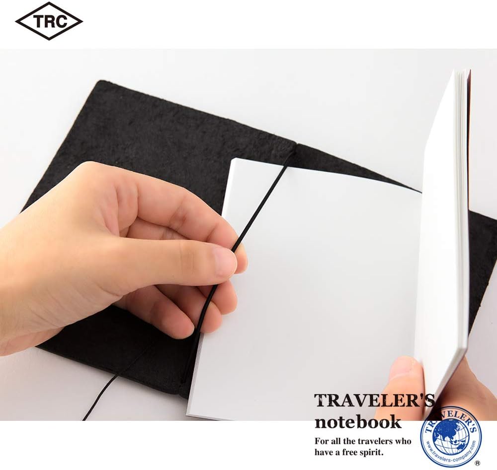 DESIGNPHIL 15026006 Midori Traveler's Notebook, Passport Size, Black