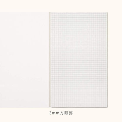 Kokuyo KME-FNT1S3YG Sticky Notes, Notebook, 25 Sheets, 0.1 inch (3 mm) Grid, Green