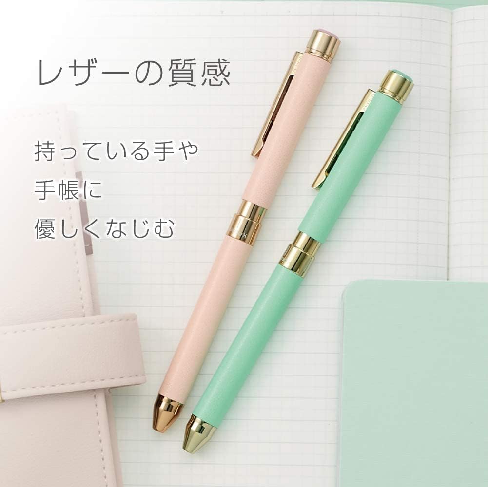ZEBRA SB36-GS-LPB Sharbo X SL6 Multi-Functional Pen, Gift Set, Refill Included, Leather Pale Blue