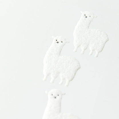 Midori 86367006 Letter Set, Alpaca Pattern, With Stickers