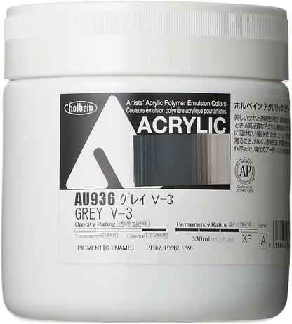 Holbein Acrylic Color [Heavy Body] AU936 330ml Gray V-3 16936
