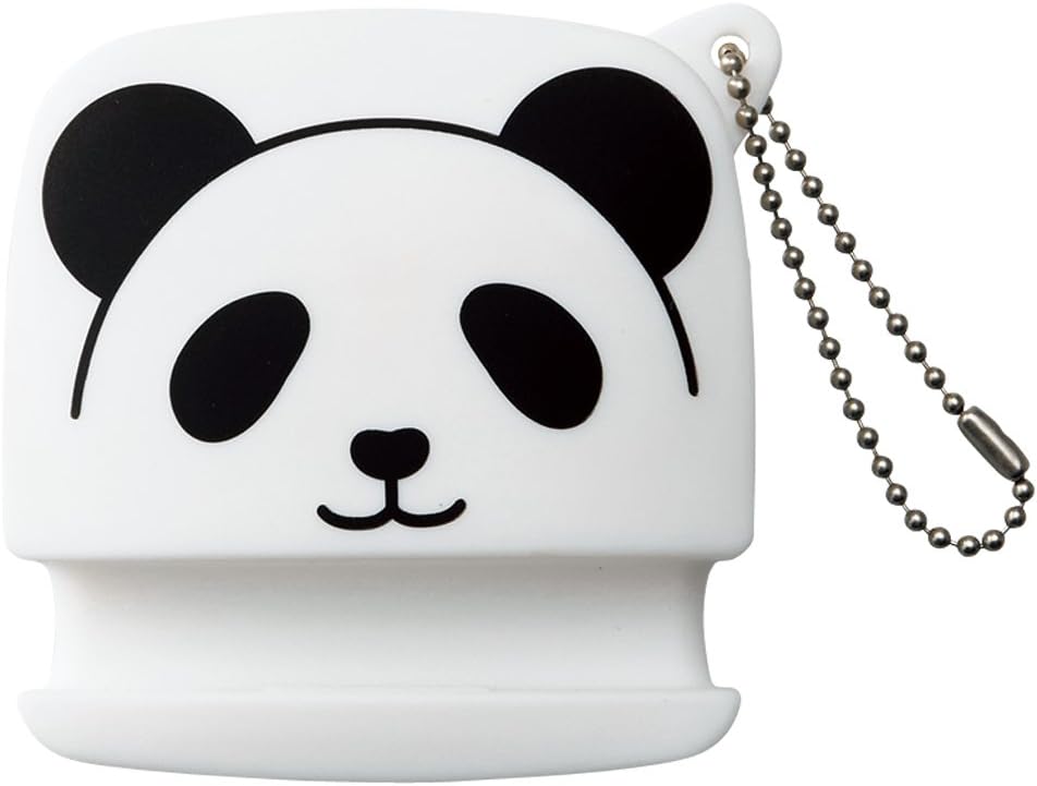 LIHIT LAB PuniLabo Cell Phone Stand w/ Earphone Holder, 3.1" ?� 1.2", Panda (A7713-6)