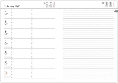 Midori BW-1 32918006 Business Diary Planner, 2024, B5, Weekly (Starts January 2024) (B5)