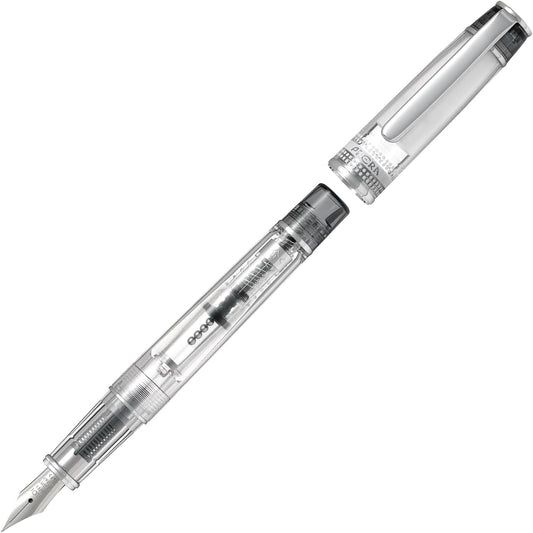 PILOT Prera Iro-Ai Fine-Nib Transparent Black Body Fountain Pen (FPRN-350R-TBF), main image