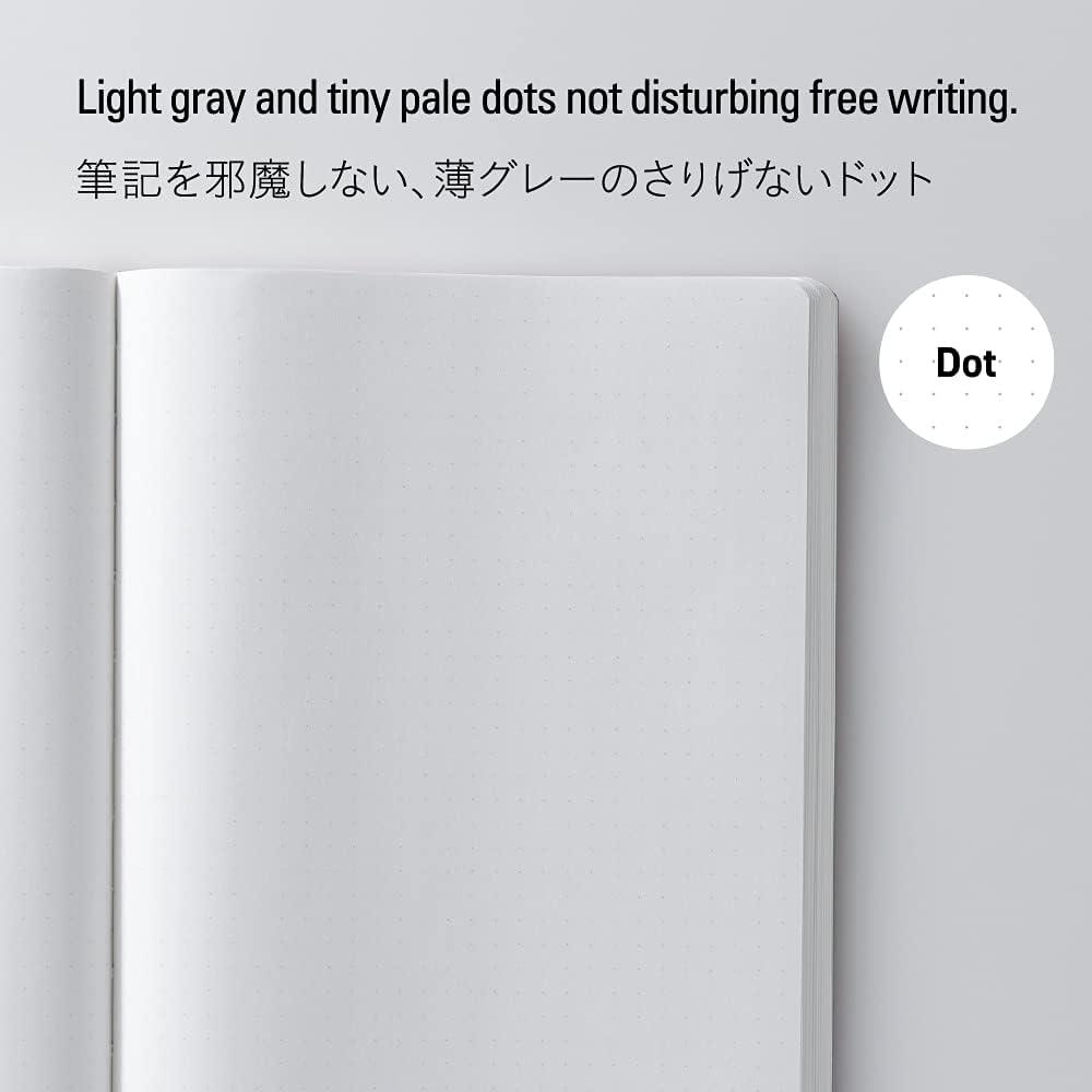 Nitoms S4147 STALOGY Notebook, 365 Days Notebook, A5, Dot Square, Black