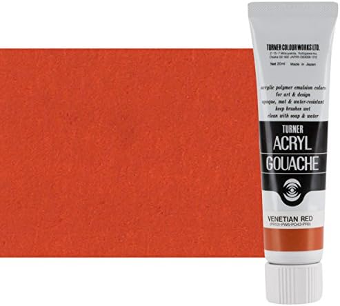 Turner Colour Works Acryl Gouache Artist Acrylic Paint - Single 20 ml Tube - Venetian Red