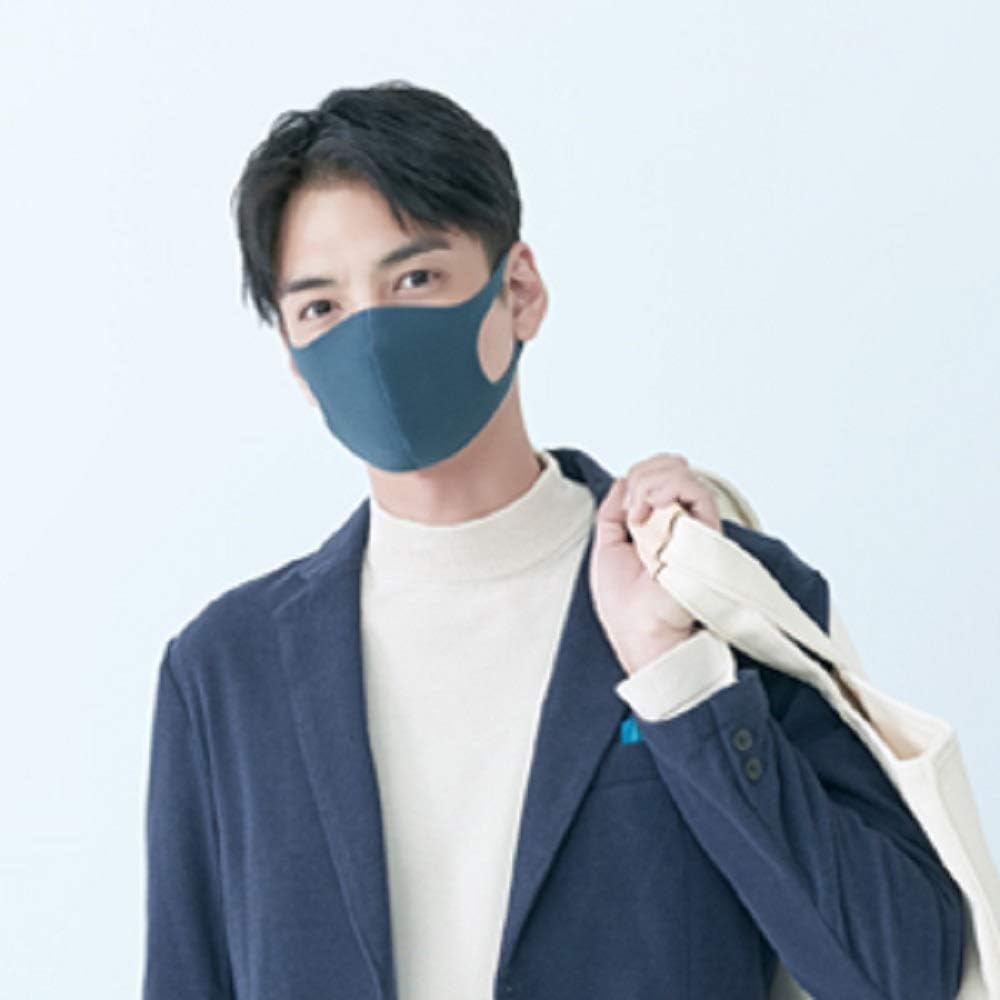 Pitta Mask Facial Masks 3pcs from Japan, Navy