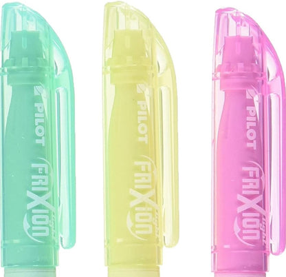 PILOT Highlighter Frixion Light, 3 Soft-Color Set (SFL-30SL-3CS)