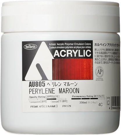 Holbein Acrylic Color [Heavy Body] AU805 330ml Perylene Maroon 16805