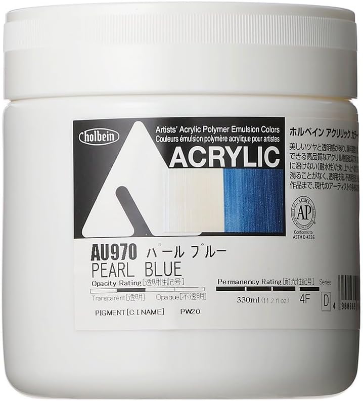 Holbein Acrylic Color [Heavy Body] AU970 330ml Pearl Blue 16970