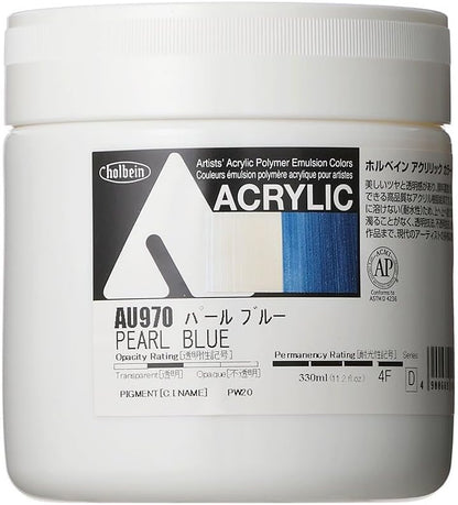 Holbein Acrylic Color [Heavy Body] AU970 330ml Pearl Blue 16970